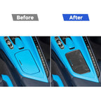 For Chevrolet Corvette C8 Left-Hand Drive Center Control Cup Cover Sticker, Left-Hand Drive