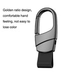 Metal Waist Hang Car Key Chain Simple Lock Pendant