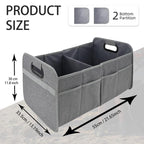 Car Trunk Folding Oxford Fabric Storage Bag, 55L Gray