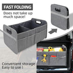 Car Trunk Folding Oxford Fabric Storage Bag, 55L Gray
