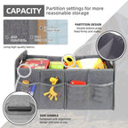 Car Trunk Folding Oxford Fabric Storage Bag, 55L Gray