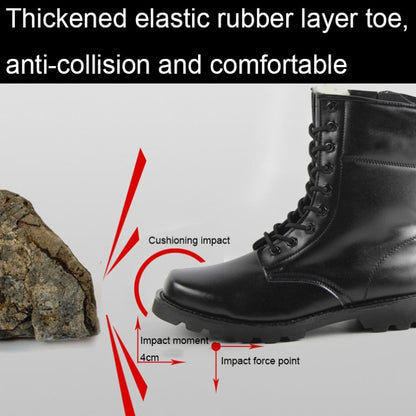 FB-001 Winter Outdoor Training Windproof and Warm Boots, Spec:, Cowhide Wool