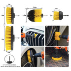 Car Wash Brush Tire Brush Glass Wiper Brush Drill Brush Cleaning Brush Set, 23 in 1