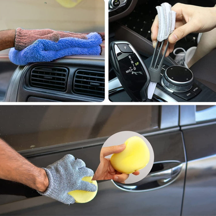 Car Wash Brush Tire Brush Glass Wiper Brush Drill Brush Cleaning Brush Set, 23 in 1