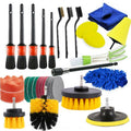 30 PCS / Set Car Beauty Details Brush Drill Brush Car Wash Glove Set, 30 in 1