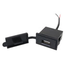 2PCS 2.4 A Motor Boat Trailer Car Modified Square Single USB Car Charger, 2PCS 2.4 A
