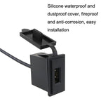 2PCS 2.4 A Motor Boat Trailer Car Modified Square Single USB Car Charger, 2PCS 2.4 A