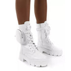 Autumn and Winter Retro Thick-soled Muffin Heel Martin Boots, 35, 36, 37, 38, 39, 40, 41, 42, 43