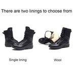 17 Outdoor Sports Wear-resistant Training Boots High-top Outdoor Hiking Boots, Spec:, Standard, Ultra Light, Wool, Cowhide, Cowhide Wool
