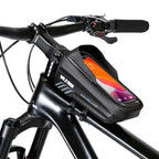 WILD MAN E12X 1L EVA Hard Shell Waterproof and Anti-fall Bicycle Bag with Touch Function, E12X (Red), E12X (Black)