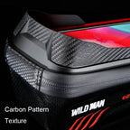 WILD MAN E12X 1L EVA Hard Shell Waterproof and Anti-fall Bicycle Bag with Touch Function, E12X (Red), E12X (Black)