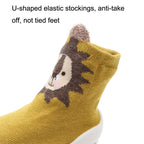 D2201 Children Cartoon Tube Floor Socks Knitted Soft Bottom Baby Shoes Socks, 20-21, 22-23, 24-25, 26-27