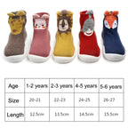 D2201 Children Cartoon Tube Floor Socks Knitted Soft Bottom Baby Shoes Socks, 20-21, 22-23, 24-25, 26-27