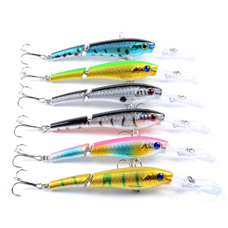 M0208 13.3cm/13.4g Lure Bionic Multi-section Mino Fake Lure Plastic Lure, M0208 1, M0208 2, M0208 3, M0208 4, M0208 5, M0208 6