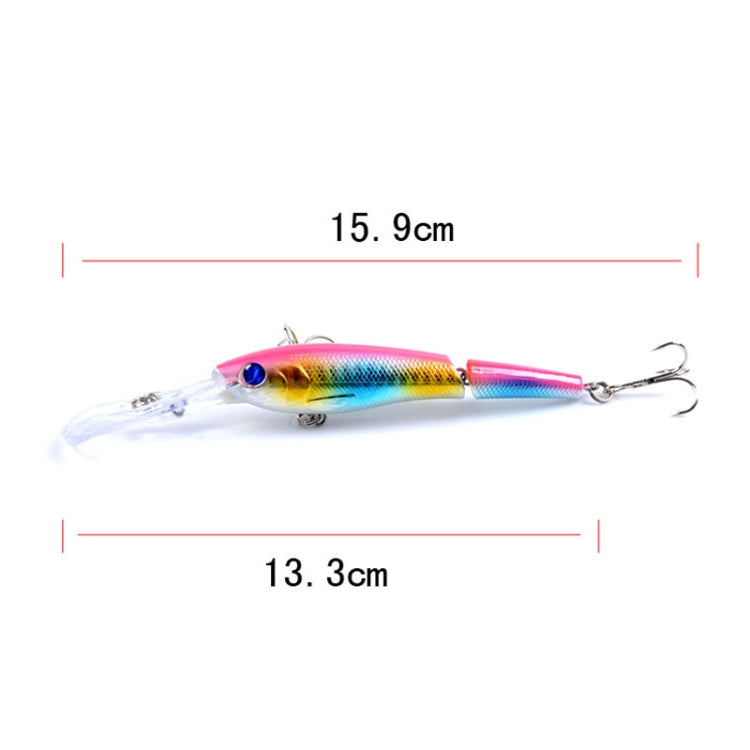 M0208 13.3cm/13.4g Lure Bionic Multi-section Mino Fake Lure Plastic Lure, M0208 1, M0208 2, M0208 3, M0208 4, M0208 5, M0208 6