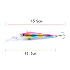 M0208 13.3cm/13.4g Lure Bionic Multi-section Mino Fake Lure Plastic Lure, M0208 1, M0208 2, M0208 3, M0208 4, M0208 5, M0208 6