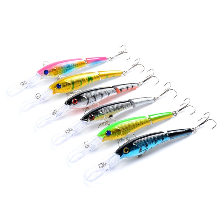 M0208 13.3cm/13.4g Lure Bionic Multi-section Mino Fake Lure Plastic Lure, M0208 1, M0208 2, M0208 3, M0208 4, M0208 5, M0208 6