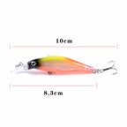 M0137 8cm/6.3g Submerged Mino Roadrunner Bait Bionic Plastic Hard Bait, M0137 1, M0137 2, M0137 3, M0137 4, M0137 5, M0137 6, M0137 7, M0137 8