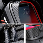 WILD MAN E12 1L EVA Hard Shell Mountain Bike Waterproof and Wear-resistant Front Beam Bag, E12 (Red), E12 (Black)