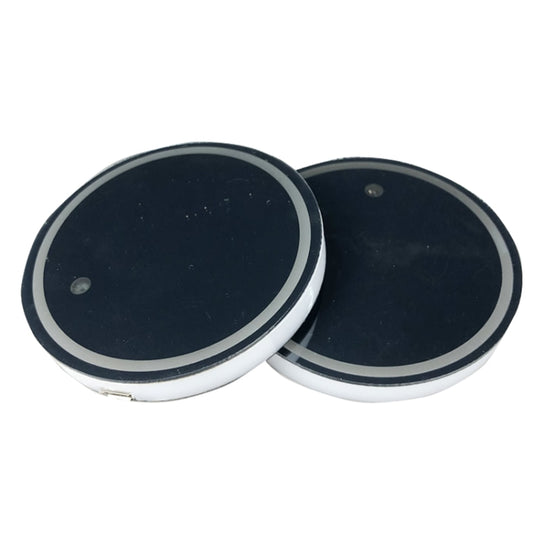 1 Pair Automotive LED Colorful Luminous Water Coaster Acrylic Car Cup Tank Atmosphere Lamp, Star Model