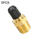 Threaded Nozzles Solid Nickel-Plated Brass Fuel Tank Filling Valve For Air Compressor, 5PCS 1/4 NPT, 5PCS 1/8 NPT, 5PCS M10