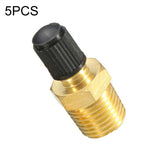 Threaded Nozzles Solid Nickel-Plated Brass Fuel Tank Filling Valve For Air Compressor, 5PCS 1/4 NPT, 5PCS 1/8 NPT, 5PCS M10