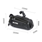 WILD MAN XT7 1.2L Mountain Bike EVA Hard Shell Waterproof Wear-resistant Tail Bag, XT7(Sun), XT7(Twill)
