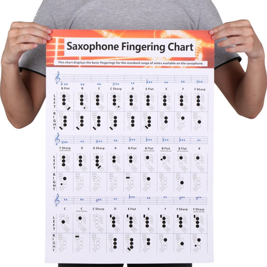Coated Paper Saxophone Fingering Chord Diagrams Saxophone Practice Figure