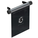 Car Mounted Garbage Bag  Folding Hanging Cleaning Organiser, Titanium Grey, Piano Black