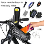 WILD MAN E10 1L Mountain Bike EVA Hard Shell Touch Screen Front Beam Bag, E10