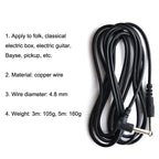 5PCS Bayse Folk Audio Noise-reducing Guitar Connecting Wire, Size:, 3m, 5m