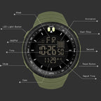 SYNOKE 9648-B Men Outdoor Waterproof Luminous Sports Electronic Watch