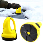 Auto Glass Electric De-icing And Snow Remover, Yellow, Gray, Yellow Gray
