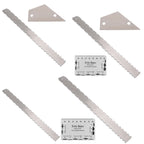GNR3 Stainless Steel Measurement Bass Guitar Neck Ruler, Style:, Double Teeth, Double Teeth+String High Ruler, Double Teeth+Leveling Ruler, Double Teeth+Leveling Ruler+String High Ruler