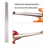 GNR3 Stainless Steel Measurement Bass Guitar Neck Ruler, Style:, Double Teeth, Double Teeth+String High Ruler, Double Teeth+Leveling Ruler, Double Teeth+Leveling Ruler+String High Ruler