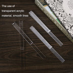 1 Pair PJ1226 Music Spectrum Clipplane Tablature Clip Music Song Clip, Transparent