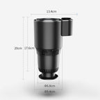 Car Digital Display Fast Cooling and Heating Cup, Style:, Generation 1 Black, Generation 3 Gray, Generation 3+EU Plug, Generation 3+EU Plug+Cup