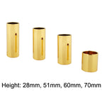 2PCS Stainless Steel Guitar Slide Tube Folk Slide Block, 28mm(Silver), 51mm(Silver), 60mm(Silver), 70mm(Silver), 28mm(Gold), 51mm(Gold), 60mm(Gold), 70mm(Gold), 28mm(Black), 51mm(Black), 60mm(Black), 70mm(Black)