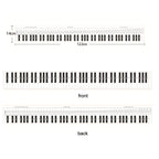 88 Keys Keyboard Piano Practice Paper Comparison Table Fingering Practice Comparison Chart, White