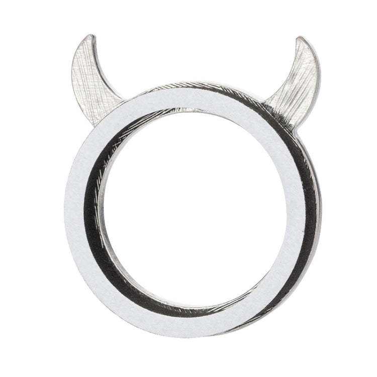 2 PCS Car Starter Button With Diamond Small Devil Decorative Ring, White, Pink, AB, Black, Red
