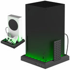 For XBOX Series X / S Charging Cooling Fan Base RGB Colorful Light Charger Bracket, RGB Colorful Light