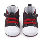 D2399 High Top Canvas Cartoon Dinosaur Small Wave Shoes Cloth Soles Walking Shoes, 11cm, 12cm, 13cm