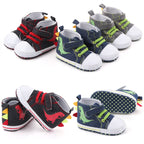 D2399 High Top Canvas Cartoon Dinosaur Small Wave Shoes Cloth Soles Walking Shoes, 11cm, 12cm, 13cm