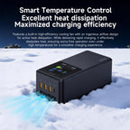 For DJI Matrice 4D / 4TD LKTOP UC363 Digital Display 3-Channel Charging Manager 300W Battery Fast Charger, US Plug, EU Plug