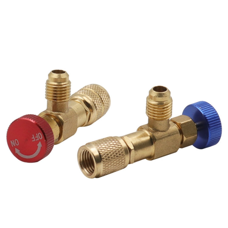 Air Conditioner Fluoridation Safety Valve Refrigerant Filling Connector, Side R22 Bottom R22, Side R410 Bottom R410, Side R410 Bottom R22, Side R22 Bottom R410