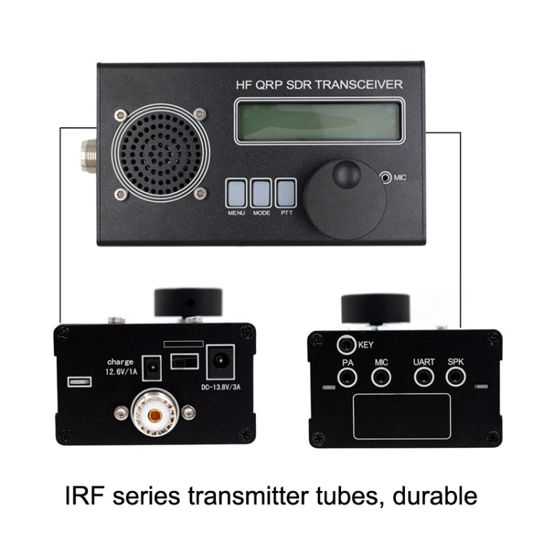 Mini 8 Band SSB/CW QRP Transceiver For Ham Radio, Style:, Host + Hand Mi  + US, Host + Hand Mi + EU