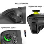 STK-7037 For Switch Game Controller with 6-axis Somatosensory Burst Function, STK-7037 (Yellow Green)
