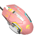 LEAVEN X6 6 Keys Game Computer Ergonomic Wired Mouse, Cable Length: 1.42m