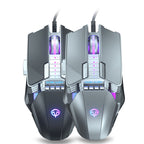 Dark Alien V710 7 Keys Metal Office Wired Glowing Mouse, Cable Length: 1.78m