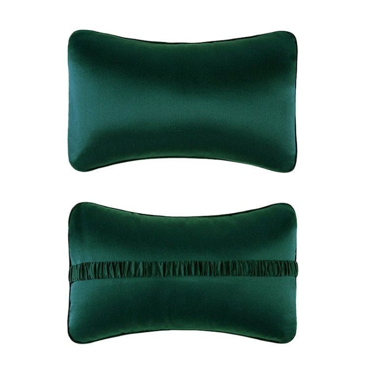 TZ19 Silk Car Head Pillow Car Memory Foam Comfort Lumbar Support, TZ19 Green, TZ19 Champagne, TZ19 Silver Gray, TZ19 Navy, TZ19 Pink, TZ19 Black